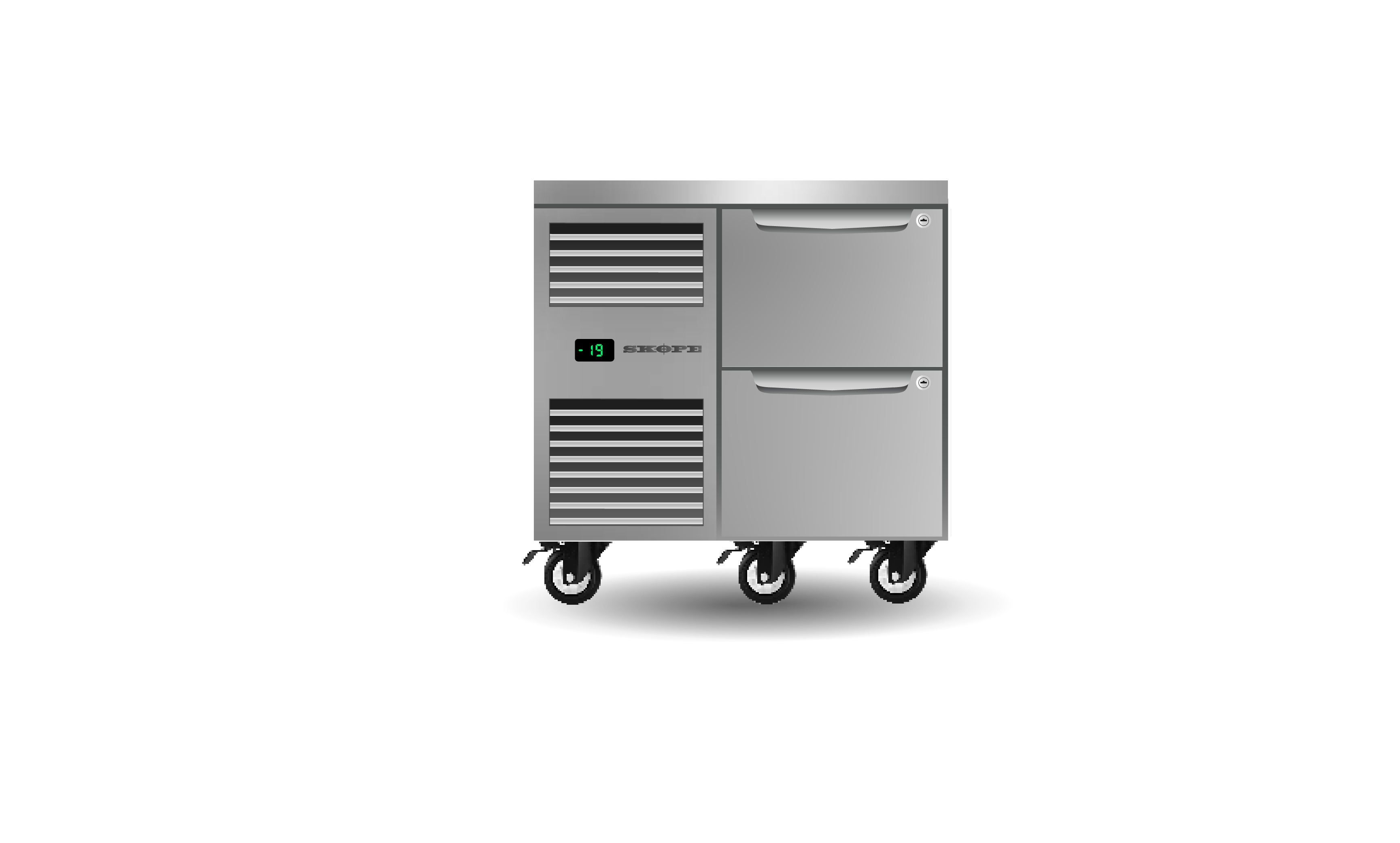 Skope PG11.UBF.1.D2 Two Drawer, One Bay, Underbench GN1/1 Freezer