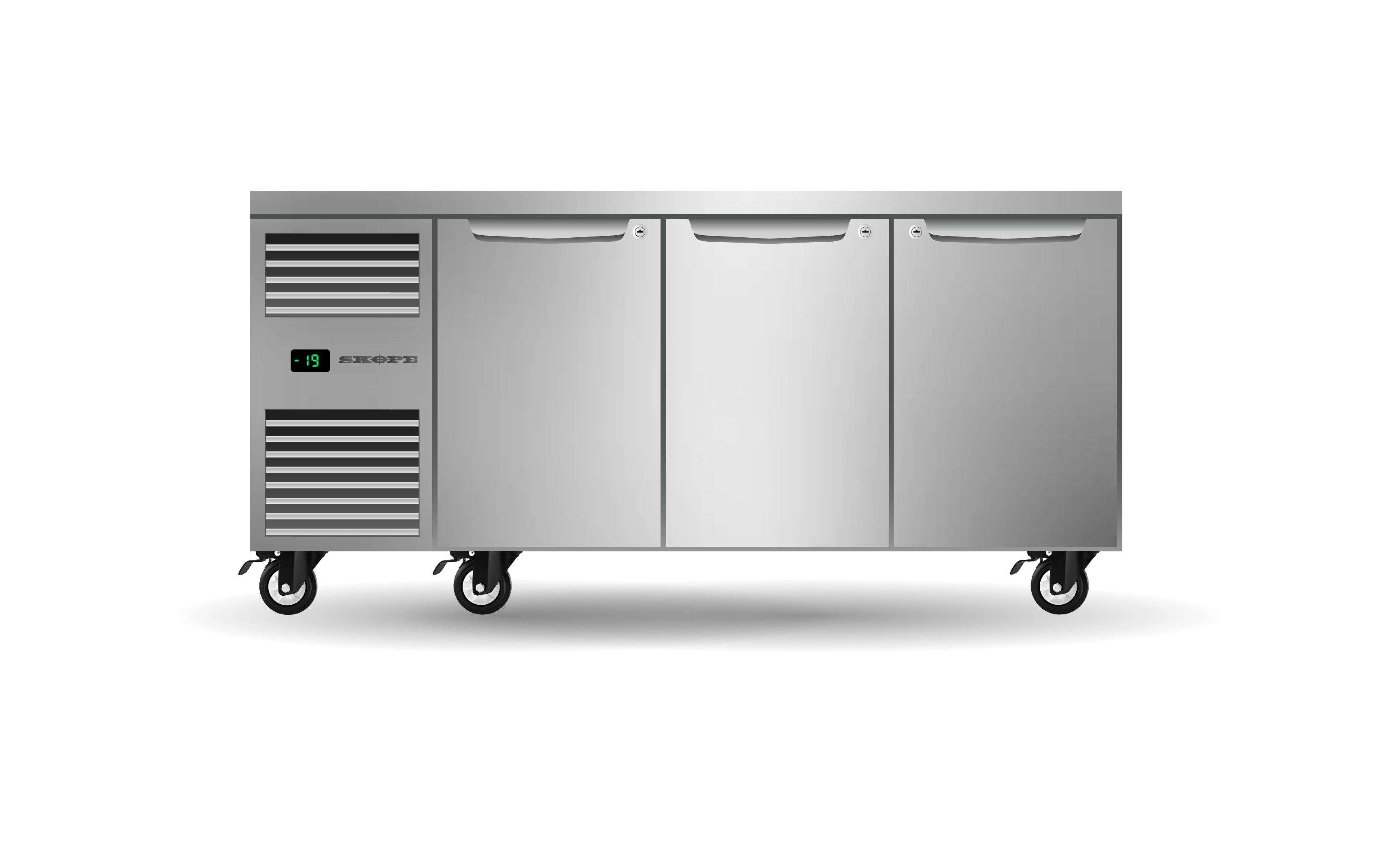 Skope PG11.UBF.3.SD Three Solid Door Underbench GN1/1 Freezer