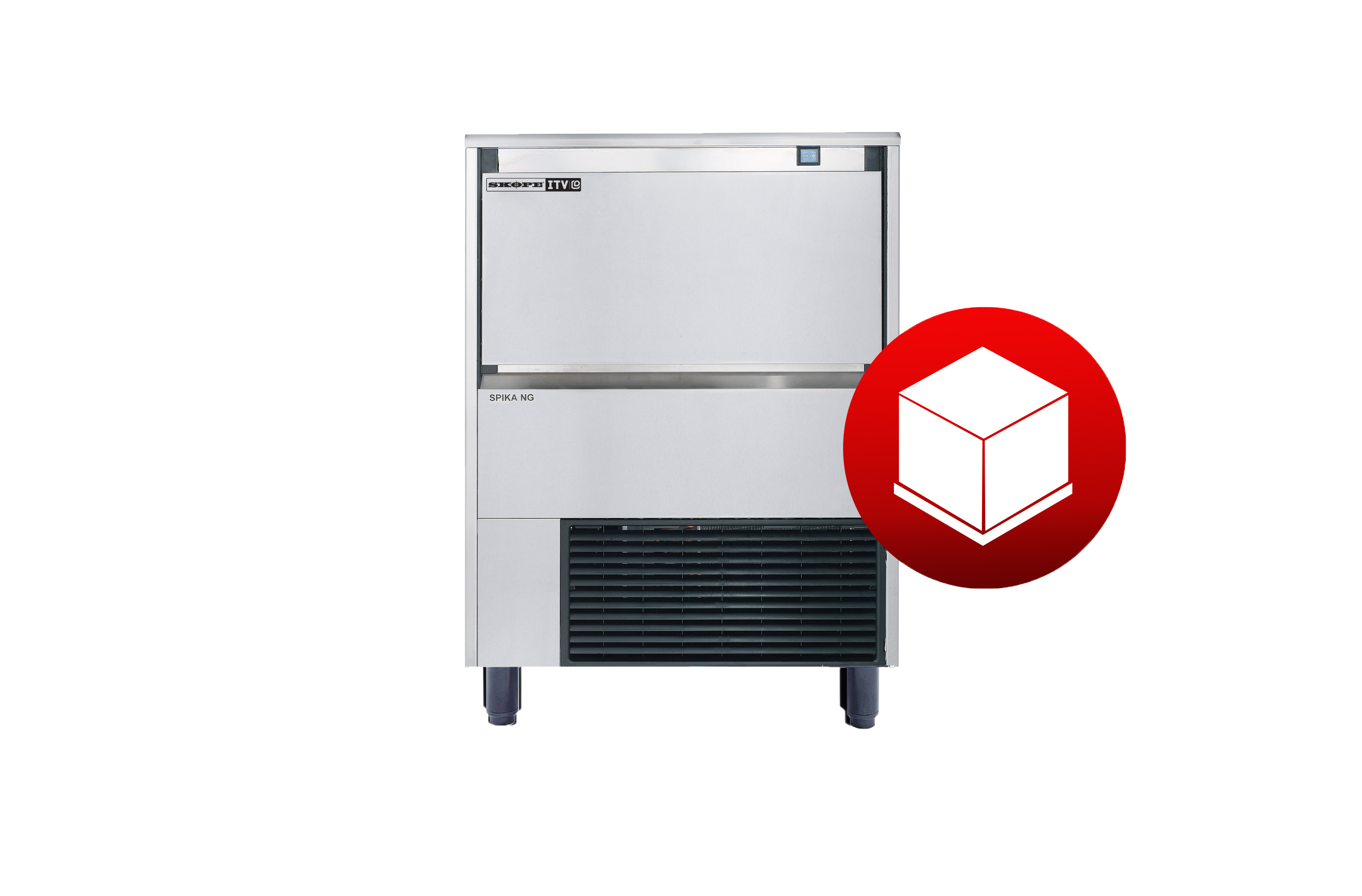 Skope SPIKA NG100A FD DP SPIKA NG100 A Full Dice Self-Contained Drain Pump Ice Cube Maker R290